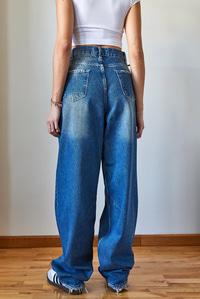 Püsküllü Yanları Tokalı Denim Pantolon 5179 60351101 - İndigo PANTOLON modelleri
