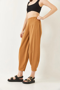 Rahat Dokuma Şalvar Pantolon 80073 60271059 - Camel