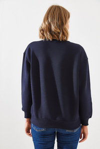 Üç İplik Şardonlu The 1997 Baskılı Sweatshirt MBHS009 60601009 - Lacivert