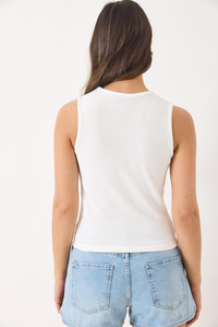 V Yaka Toka Detaylı Fitilli Bluz 60284013 - Beyaz