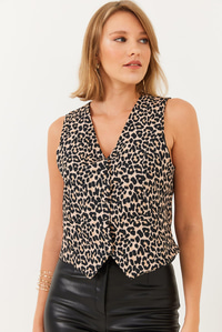 Yelek MBMS009 60501009 - Leopar
