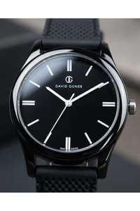 39mm Erkek Saat Siyah Silikon Kordon Spor Günlük Minimal Şık Model