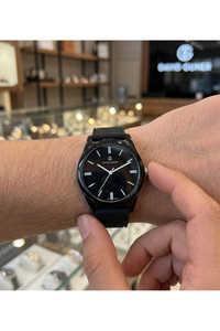 39mm Erkek Saat Siyah Silikon Kordon Spor Günlük Minimal Şık Model