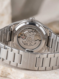 David Guner San Diego 42 mm Otomatik Open Heart Beyaz Kadran Çelik Erkek Kol Saati