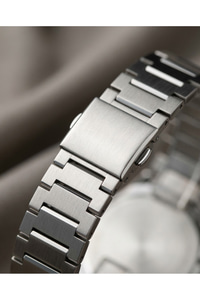 Erkek Kol Saati 42 mm Çelik Kordon Siyah Kadran Takvimli Quartz Klasik Erkek Saat