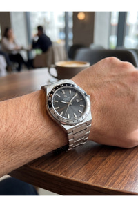 Excellent Erkek Kol Saati 42 mm İnce Kasa Gümüş Renkli Çelik Saat