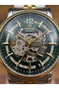 Excellent Erkek Kol Saati 43 mm Otomatik Çift Renk Çelik 5 ATM