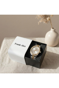 Femme Taşlı Kadın Kol Saati Çift Renk Çelik 31-34 mm Quartz