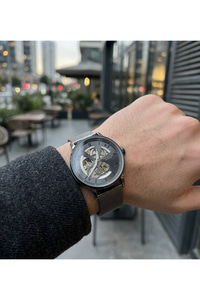 For Motion Otomatik Erkek Kol Saati 42 mm Açık Mekanizmalı Hasır Çelik Kordon