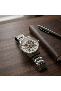 For Motion Otomatik Erkek Kol Saati 44 mm Çelik Kordon Skeleton Mekanizma – 3 ATM