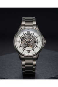 For Motion Otomatik Erkek Kol Saati 44 mm Çelik Kordon Skeleton Mekanizma – 3 ATM
