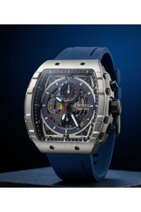 Function 45 mm Erkek Kol Saati Lacivert Silikon Kordon Büyük Kasa Takvimli Spor Saat