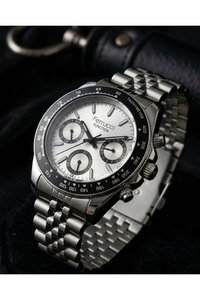 Function Erkek Kol Saati 40 mm Çelik Kordon Takvimli Multifonksiyon Quartz Saat