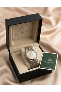 J.G. Polo Club Kadın Kol Saati Çift Renk Çelik Quartz Mineral Cam 5 ATM Su Geçirmez 31-34 mm