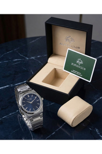 J.G.Polo Club Erkek Kol Saati 39 mm Çelik Kordon Lacivert Kadran İnce Tasarım 5 ATM
