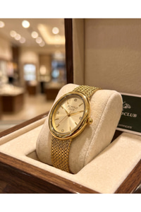 JG Polo Club 26 mm Kadın Kol Saati Gold Renkli Hasır Kordon Minimal Zarif Klasik Quartz Saat 5 ATM