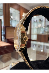 JG Polo Club 26mm Gold Renkli Taş Detaylı Kadın Kol Saati Hasır Kordon 5 ATM