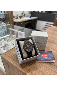 Kadın Kol Saati 34 mm Siyah Mat Çelik Kordon Rose Gold Detaylı Taşlı Kadran