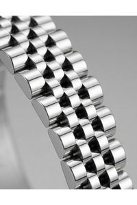 Kadın Kol Saati Mavi Kadran Taşlı Minimal Çelik Kordon Tarihli Saat 26 mm