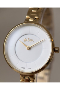 Kadın Saati 28mm Küçük Kasa Beyaz Kadran Gold Çelik Kordon Quartz 3 ATM