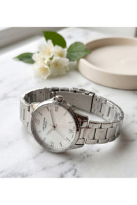 London Kadın Kol Saati 36 mm Gümüş Çelik Kordon Kadran Quartz