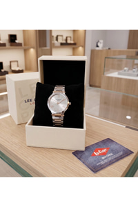 London Kadın Saati 28mm Küçük Kasa Desenli Kadran Rose Gold Detaylı İki Renk