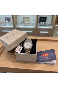 London Kadın Saati 30mm Küçük Kasa Gold Gümüş İki renkli Taşlı Kadran