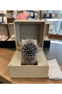 Milano 39 mm Erkek Kol Saati Siyah Kadran Siyah Gri Bezel Fosforlu Takvimli