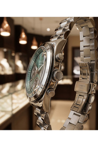 Milano 39mm Erkek Kol Saati Gümüş Rengi Çelik Kordon Turkuaz Kadran Çok Fonksiyonlu Erkek Saat
