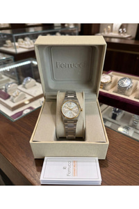Milano Kadın Kol Saati 26 mm Çift Renk Çelik Kordon Beyaz Kadran Minimal Quartz