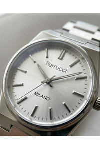 Milano Kadın Kol Saati 26 mm Gümüş Renk Çelik Kordon Gümüş Kadran Minimal Quartz