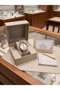 Milano Kadın Kol Saati 34 mm Gümüş Gold Renkli Taş Detaylı Metal Kordonlu Saat