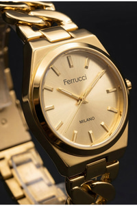 Milano Kadın Kol Saati Gold Renk Zincir Bileklik Tasarım Quartz Saat 31-34 mm
