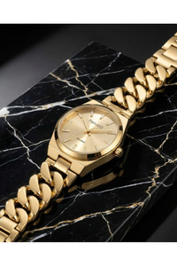 Milano Kadın Kol Saati Gold Renk Zincir Bileklik Tasarım Quartz Saat 31-34 mm