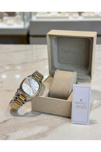 Milano Unisex Kol Saati 34 mm Çelik Kordon Gold Gümüş Çift Renk Quartz 3 ATM