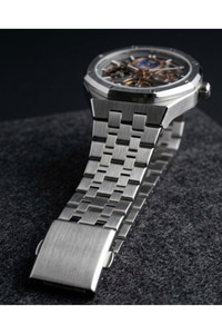Otomatik Erkek Kol Saati 44 mm Çelik Kordon Skeleton Mekanizma Şeffaf Arka Kapak