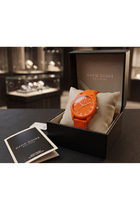 San Diego 39mm Unisex Turuncu Silikon Kordon Spor Saat – Neon Turuncu Genç Stil Casual Kol Saati