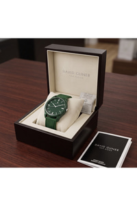 San Diego 39mm Unisex Yeşil Silikon Kordon Spor Saat – Koyu Yeşil Casual Genç Stil Kol Saati