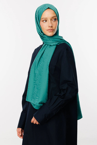Artemis Desen İpeksi Jakar Şal - Mint Yeşili