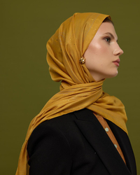 Bal Revanı & Kumral Toprak Hürrem Desen Işıltılı Şal