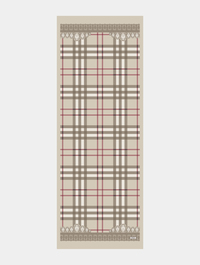 Bej Tartan Desen Modal Şal Tercihi