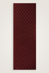 Bordo Dama Desen Jakar Şal