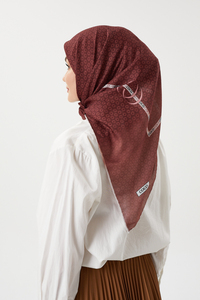 Bordo - Morocco Pamuk Eşarp