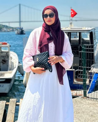 Bordo Terra Müslin Şal