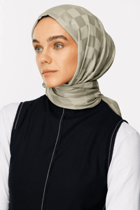 Dama Desen İpeksi Jakar Şal - Ada Çayı