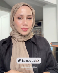 Feyza Hakyemez'in Koyu Vizon Piliseli Bambu Şal Tercihi