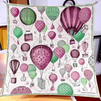 İthal Mor LV Balloon Twill İpek Eşarp