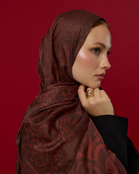 Kestane Kabuğu & Tuzlu Karamel Harem Rüyası Desen Şal