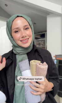 Küf Yeşili Piliseli Bambu Şal