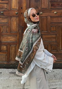 Kum Taşı Silk Nomads Vual İpek Şal